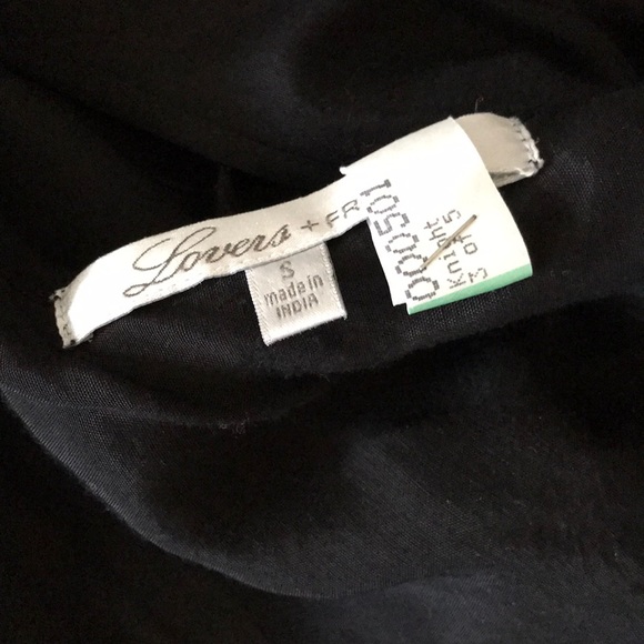 SOLD LOVERS + FRIENDS BABYDOLL BLACK DRESS S - Picture 5 of 8